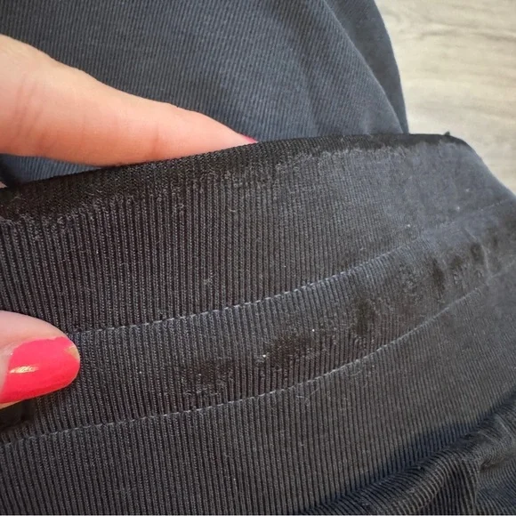 Victoria’s Secret Navy Blue Ribbed Jogger Pants Lounge Athleisure - Picture 9 of 9